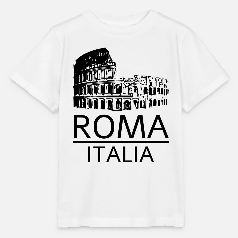 Rome Italie - T-shirt bio MINI CREATOR Stanley/Stella Enfant - blanc