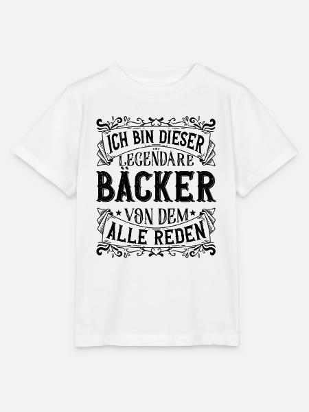 Ich bin dieser Legendäre Bäcker Bäckermeister - Stanley/Stella Kinder T-Shirt MINI CREATOR - Weiß