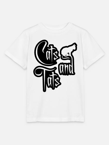 cats and tats Zitat - Stanley/Stella Kinder T-Shirt MINI CREATOR  - Weiß