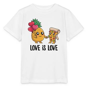 Funny Pineapple Pizza Kawaii Cute Hawaiian Pizza - Stanley/Stella MINI CREATOR Kids’ T-Shirt - white - Front - Maike (125cm)