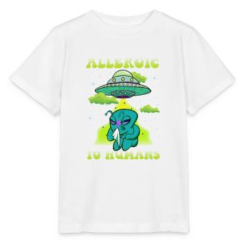 Aliens Allergic to Humans - Stanley/Stella Kinder T-Shirt MINI CREATOR  - Weiß - Vorne - Maike (125cm)
