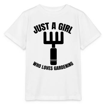 Gärtnerin Obstgarten Hobbygärtner Garten Mädchen - Stanley/Stella Kinder T-Shirt MINI CREATOR  - Weiß - Vorne - Maike (125cm)