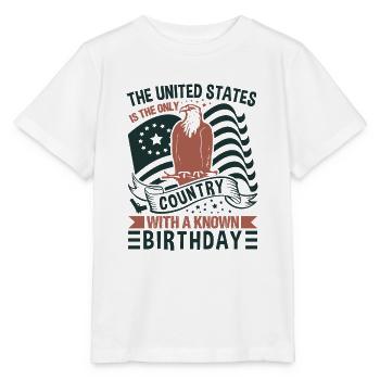 THE UNITED STATES IS THE ONLY COUNTRY WITH A KNOWN - Stanley/Stella MINI CREATOR Kids’ T-Shirt - white - Front - Maike (125cm)