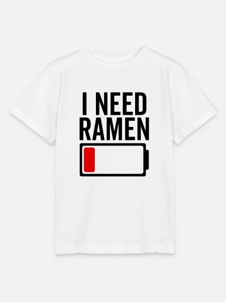 Ich brauche Ramen - Stanley/Stella Kinder T-Shirt MINI CREATOR  - Weiß