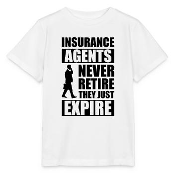 Agent d’assurance Évaluateur Courtier d’assurance - T-shirt bio MINI CREATOR Stanley/Stella Enfant - blanc - Devant - Maike (125cm)