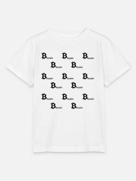 Bitcoin collage - Stanley/Stella Kinder T-Shirt MINI CREATOR  - Weiß
