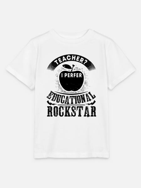 LEHRER I PERFER PÄDAGOGISCH - Stanley/Stella Kinder T-Shirt MINI CREATOR - Weiß