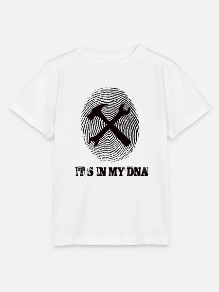 Schrauben Its In My Dna - Stanley/Stella Kinder T-Shirt MINI CREATOR  - Weiß