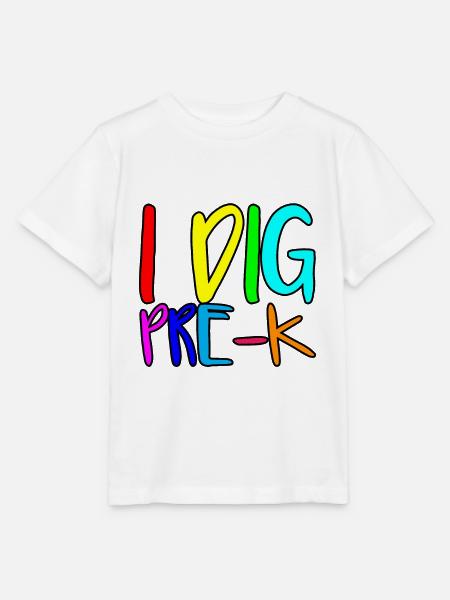 I Dig Pre-K 2 - Stanley/Stella Kinder T-Shirt MINI CREATOR - Weiß