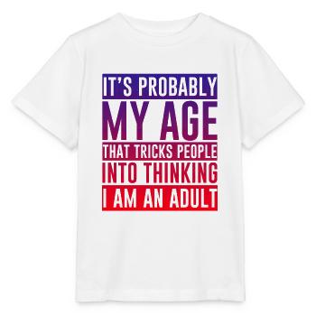 Faire croire aux gens que je suis un adulte 3 - T-shirt bio MINI CREATOR Stanley/Stella Enfant - blanc - Devant - Maike (125cm)