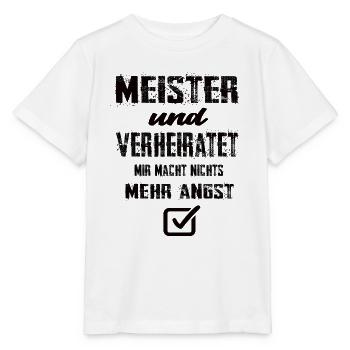 Meister und Verheiratet - Stanley/Stella Kinder T-Shirt MINI CREATOR  - Weiß - Vorne - Maike (125cm)