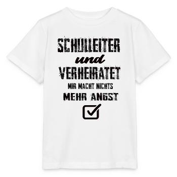 Schulleiter und Verheiratet - Stanley/Stella Kinder T-Shirt MINI CREATOR  - Weiß - Vorne - Maike (125cm)