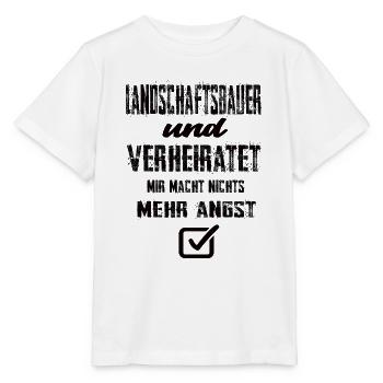 Landschaftsbauer und Verheiratet - Stanley/Stella Kinder T-Shirt MINI CREATOR  - Weiß - Vorne - Maike (125cm)