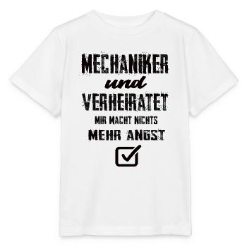Mechaniker und Verheiratet - Stanley/Stella Kinder T-Shirt MINI CREATOR  - Weiß - Vorne - Maike (125cm)