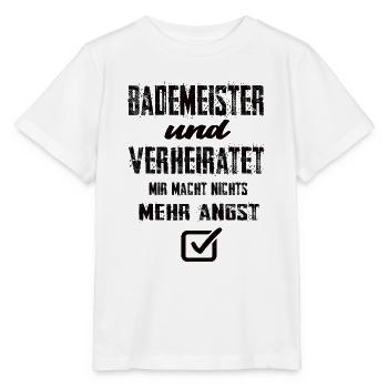 Bademeister und Verheiratet - Stanley/Stella Kinder T-Shirt MINI CREATOR  - Weiß - Vorne - Maike (125cm)