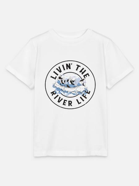 Fluss Rafting - Stanley/Stella Kinder T-Shirt MINI CREATOR - Weiß