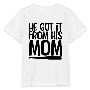 Il l’a obtenu de sa mère 3 - T-shirt bio MINI CREATOR Stanley/Stella Enfant - blanc - Devant - Maike (125cm)