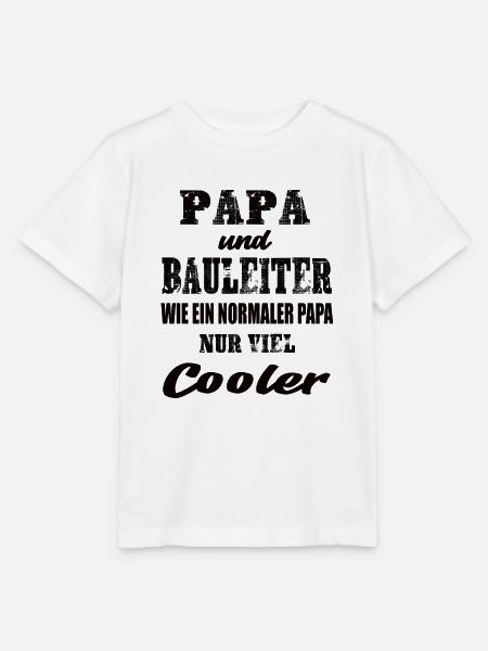 Papa und Bauleiter - Stanley/Stella Kinder T-Shirt MINI CREATOR  - Weiß
