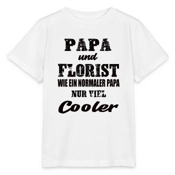 Papa und Florist - Stanley/Stella Kinder T-Shirt MINI CREATOR  - Weiß - Vorne - Maike (125cm)