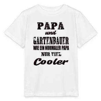 Papa und Gartenbauer - Stanley/Stella Kinder T-Shirt MINI CREATOR  - Weiß - Vorne - Maike (125cm)