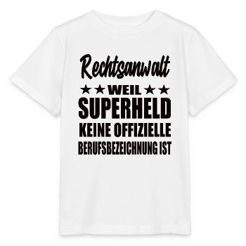 Rechtsanwalt Superheld Spruch - Stanley/Stella Kinder T-Shirt MINI CREATOR  - Weiß - Vorne - Maike (125cm)