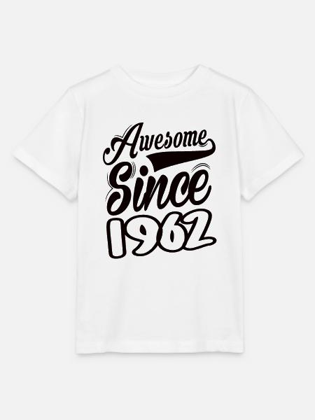 Awesome Since 1962 - Stanley/Stella Kinder T-Shirt MINI CREATOR  - Weiß