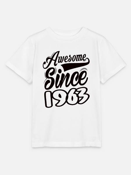 Awesome Since 1963 - Stanley/Stella Kinder T-Shirt MINI CREATOR - Weiß