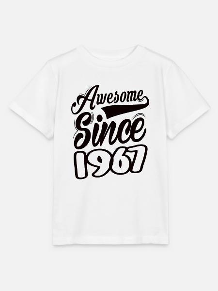 Awesome Since 1967 - Stanley/Stella Kinder T-Shirt MINI CREATOR - Weiß