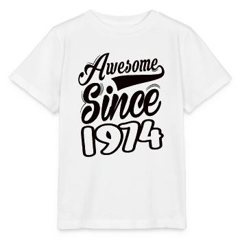 Génial depuis 1974 - T-shirt bio MINI CREATOR Stanley/Stella Enfant - blanc - Devant - Maike (125cm)