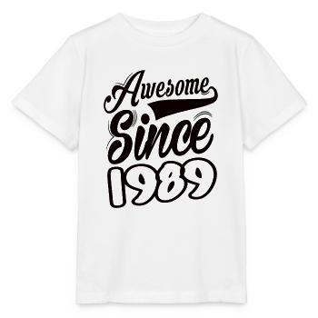 Génial depuis 1989 - T-shirt bio MINI CREATOR Stanley/Stella Enfant - blanc - Devant - Maike (125cm)