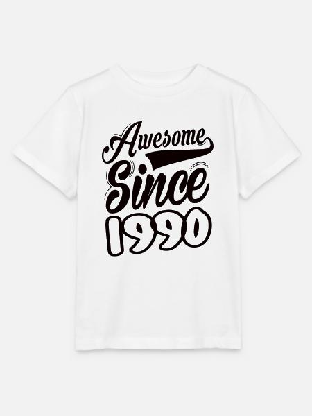 Awesome Since 1990 - Stanley/Stella Kinder T-Shirt MINI CREATOR  - Weiß