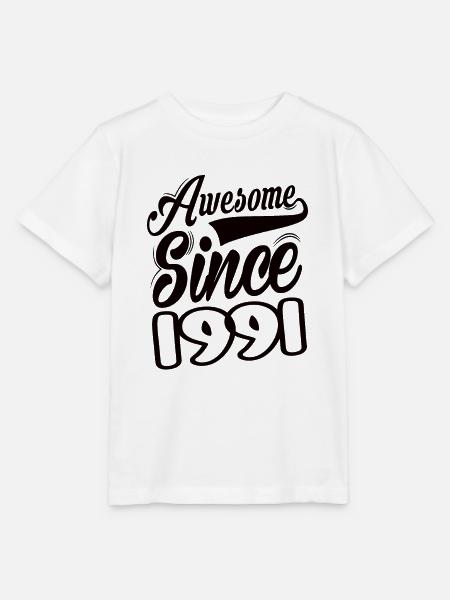 Awesome Since 1991 - Stanley/Stella Kinder T-Shirt MINI CREATOR - Weiß