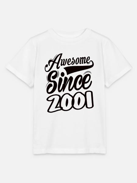 Awesome Since 2001 - Stanley/Stella Kinder T-Shirt MINI CREATOR  - Weiß