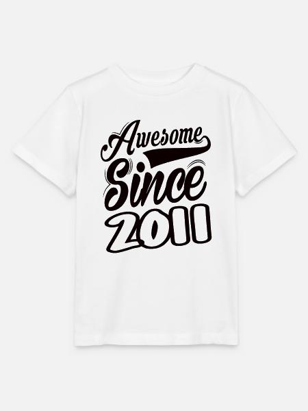 Awesome Since 2011 - Stanley/Stella Kinder T-Shirt MINI CREATOR - Weiß