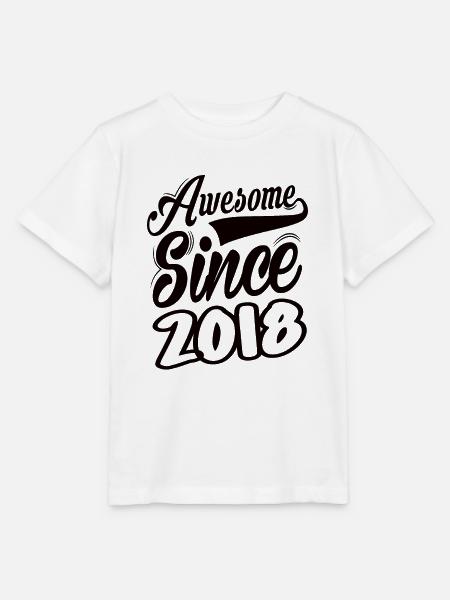 Awesome Since 2018 - Stanley/Stella Kinder T-Shirt MINI CREATOR  - Weiß