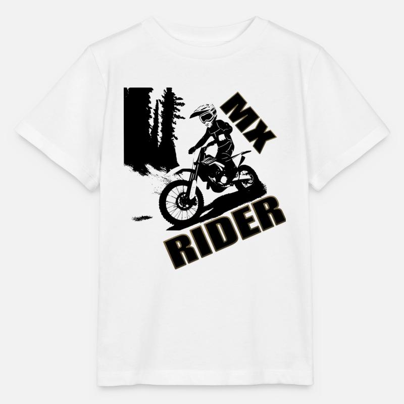 MX Motocrossfahrer - Stanley/Stella Kinder T-Shirt MINI CREATOR  - Weiß