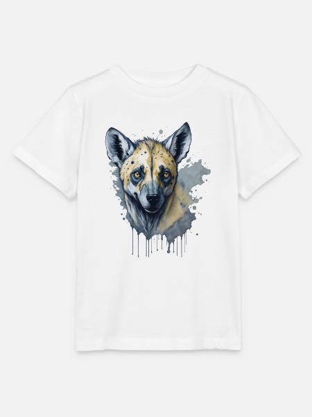 Aquarell Hyäne - Stanley/Stella Kinder T-Shirt MINI CREATOR - Weiß