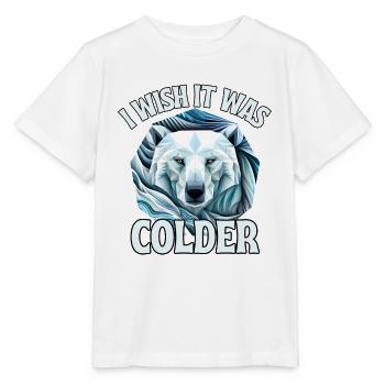 Sollte kälter sein - Stanley/Stella Kinder T-Shirt MINI CREATOR  - Weiß - Vorne - Maike (125cm)