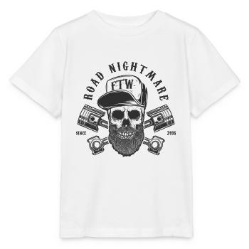 Cauchemar routier - T-shirt bio MINI CREATOR Stanley/Stella Enfant - blanc - Devant - Maike (125cm)