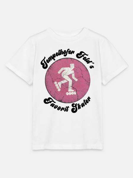 Tempelhofer Feld Skater Rollschuh - Stanley/Stella Kinder T-Shirt MINI CREATOR - Weiß