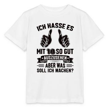 18 Geburtstag 18 Jahre 18 Lebensjahr 18 Lebenalter - Stanley/Stella Kinder T-Shirt MINI CREATOR  - Weiß - Vorne - Maike (125cm)