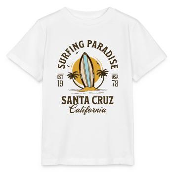 Santa Cruz Kalifornien Surfparadies - Stanley/Stella Kinder T-Shirt MINI CREATOR  - Weiß - Vorne - Maike (125cm)