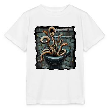 SERPENTS QUI MONTENT À TRAVERS LES TUYAUX D’ÉGOUT - T-shirt bio MINI CREATOR Stanley/Stella Enfant - blanc - Devant - Maike (125cm)