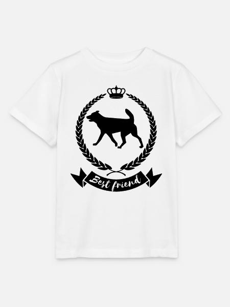 Best friend - dog - Stanley/Stella Kinder T-Shirt MINI CREATOR - Weiß