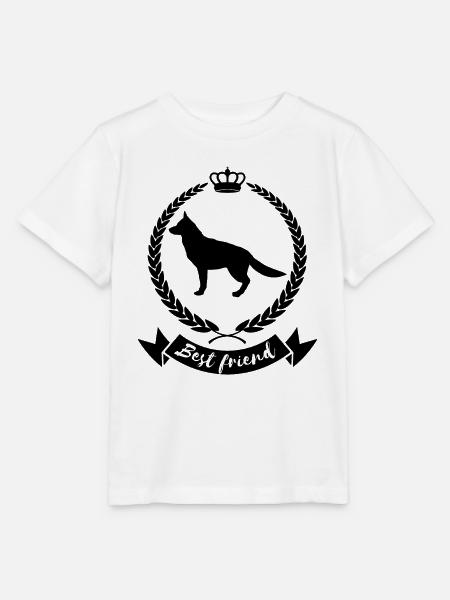 Best friend - dog, Schäferhunde - Stanley/Stella Kinder T-Shirt MINI CREATOR  - Weiß
