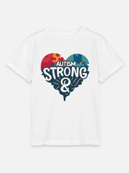 Autismus Strong - Stanley/Stella Kinder T-Shirt MINI CREATOR  - Weiß