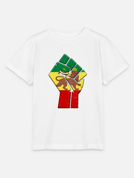 Rastafari-Flagge - Stanley/Stella Kinder T-Shirt MINI CREATOR - Weiß