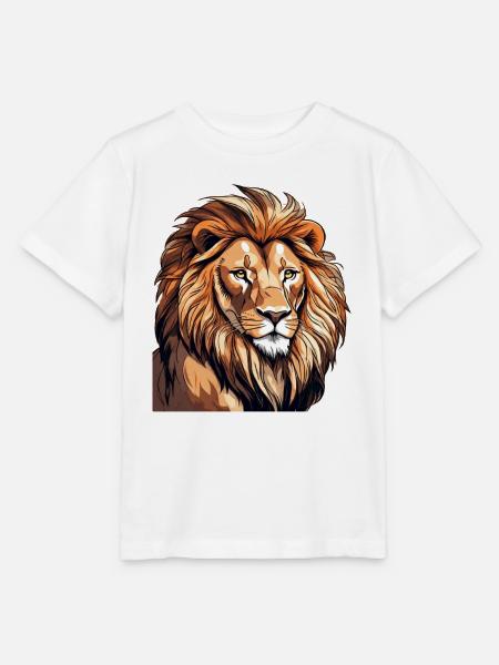 Majestätischer Löwe ein wundervolle Kreatur - Stanley/Stella Kinder T-Shirt MINI CREATOR - Weiß