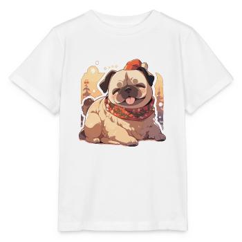 Carlin Carlin Chien Carlin Noël Carlin Noël - T-shirt bio MINI CREATOR Stanley/Stella Enfant - blanc - Devant - Maike (125cm)