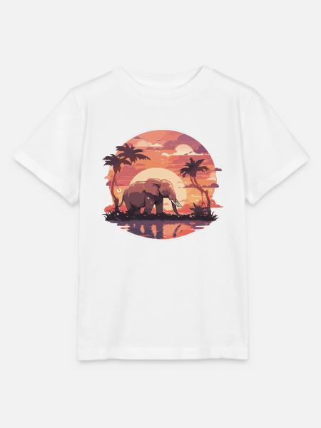Elefant Elefanten Dickhäuter Tier Afrika Safari - Stanley/Stella Kinder T-Shirt MINI CREATOR - Weiß